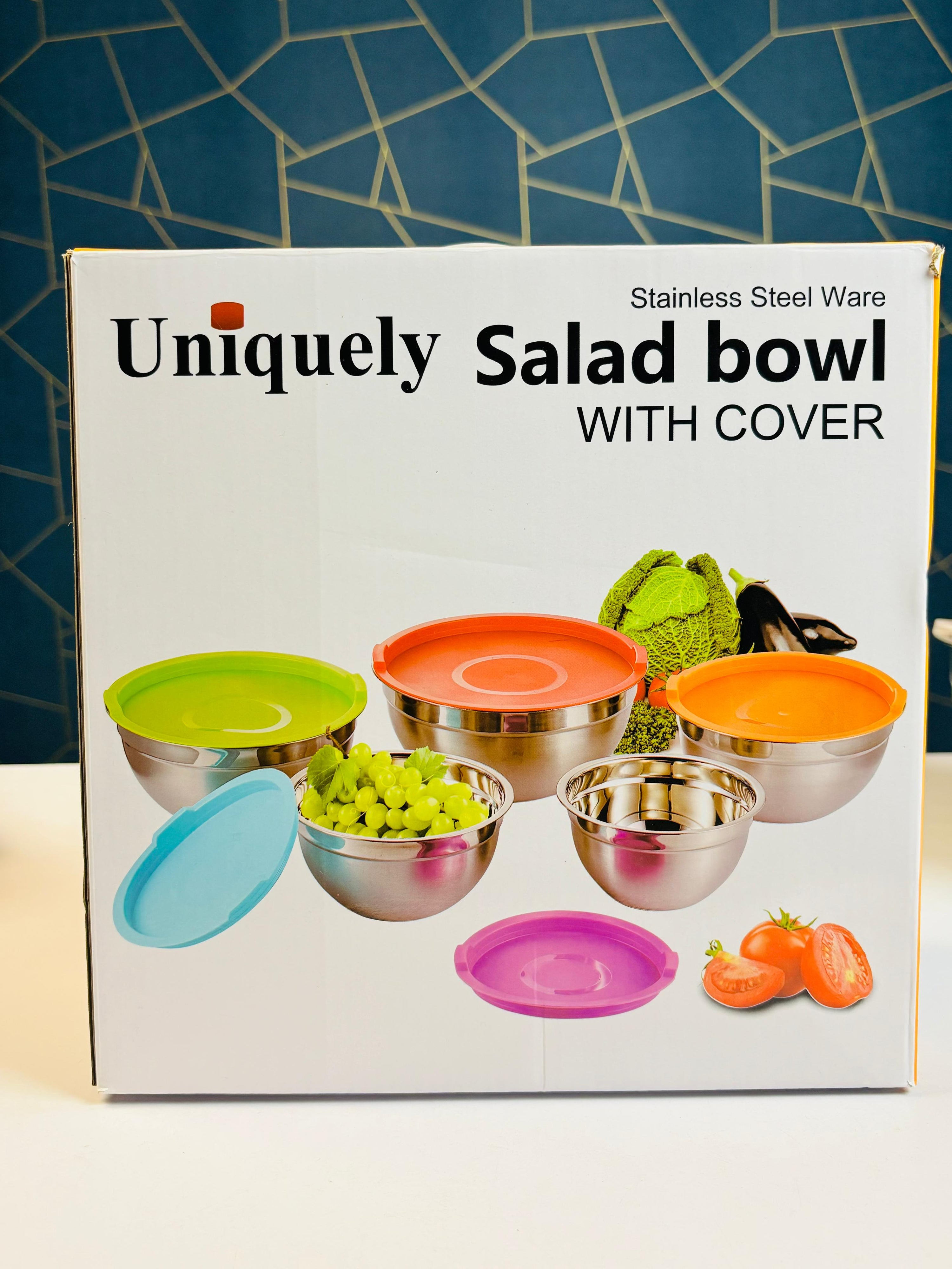 Uniquely Salad bowl WITH COVER