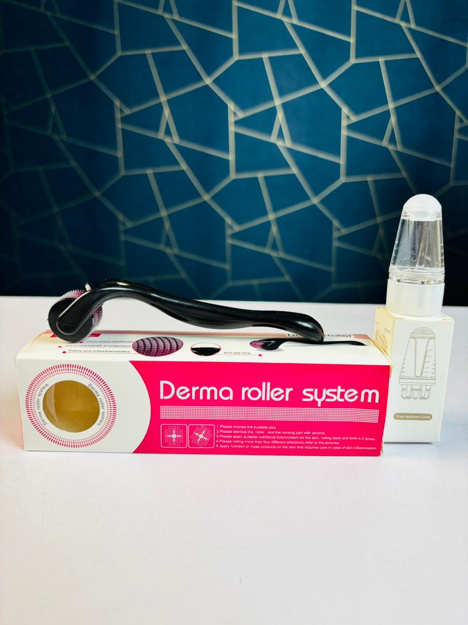 Derma Roller And Scalp Applicator Combo