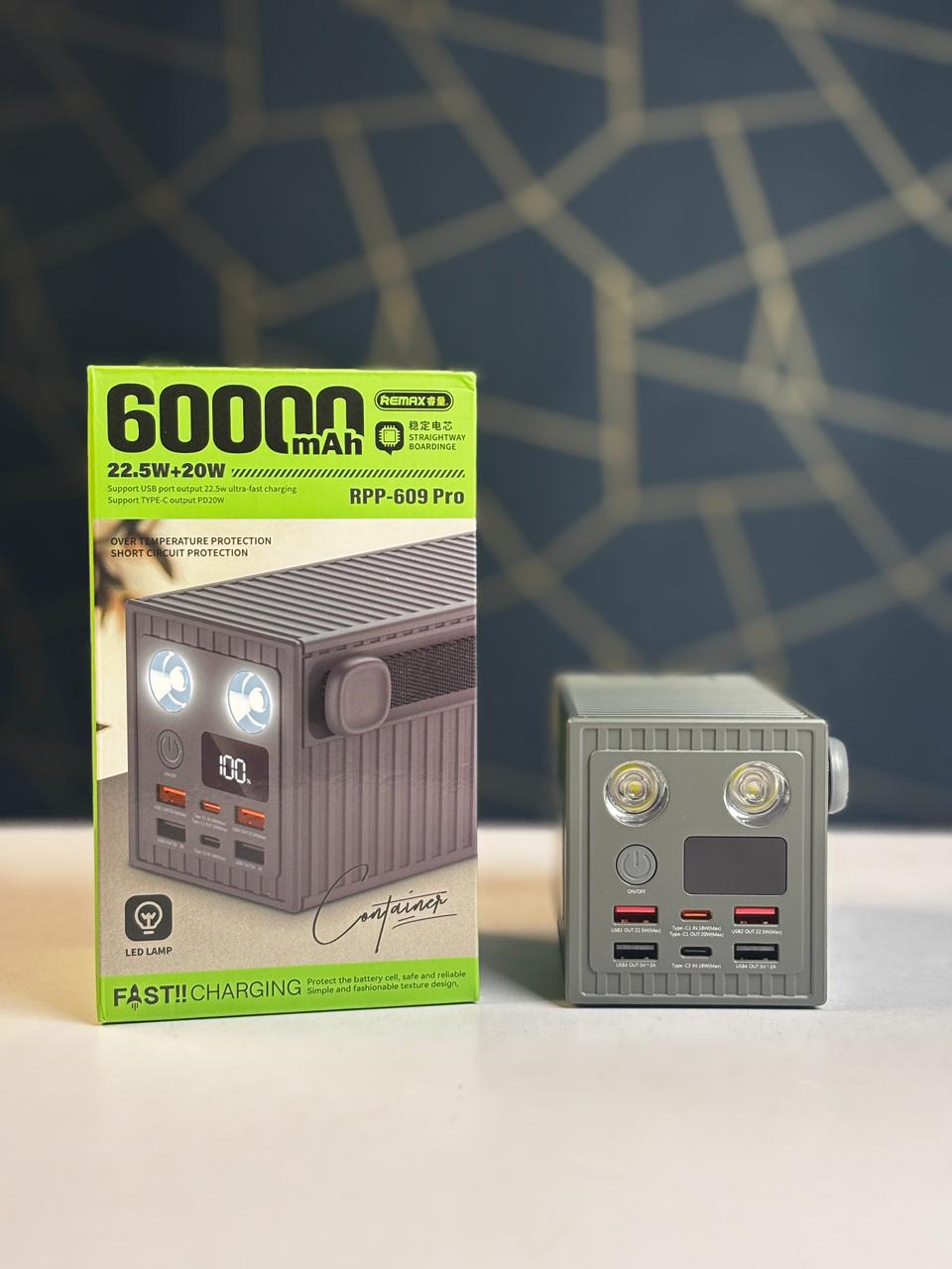 Remax RPP-609 Pro Power Bank 60,000mAh