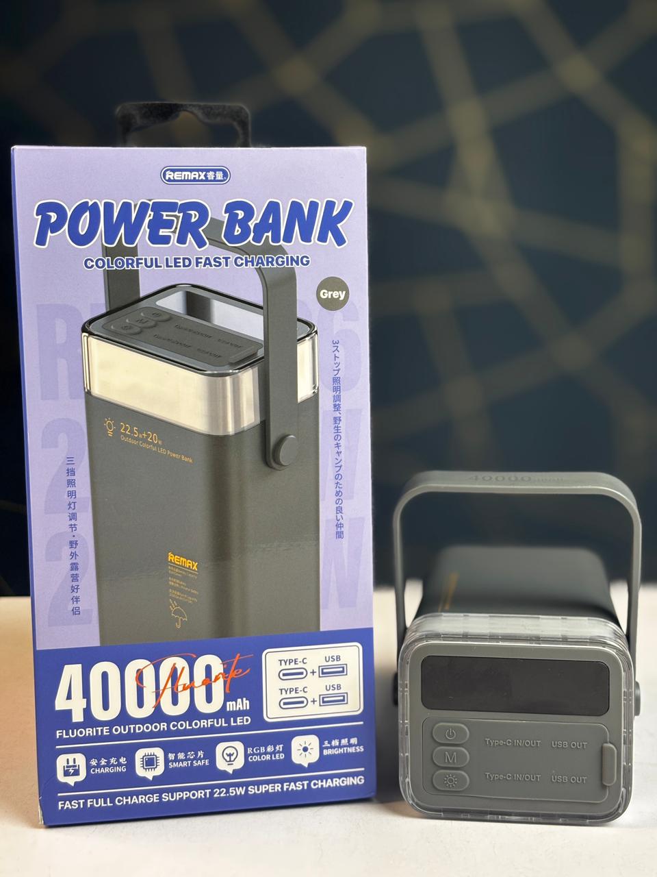 Remax Fluorite Series 40000mAh Colorful LED Power Bank