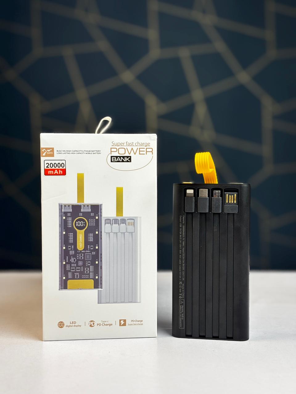 Transparent Power Bank 20000 mAh