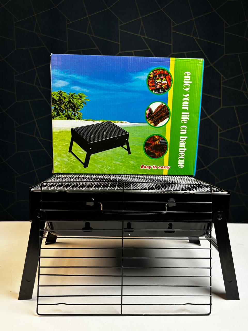 Portable Charcoal Grill  BBQ Set