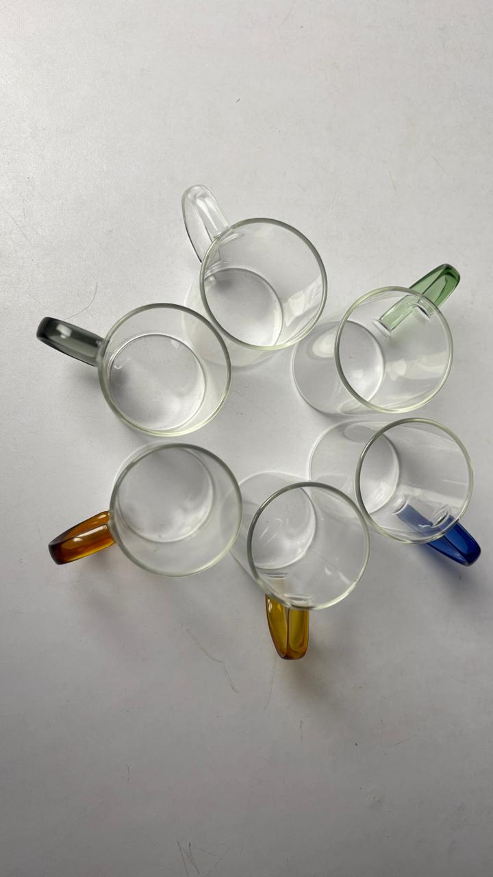 Heat-Resistant Borosilicate Glass Coffee Mug Set