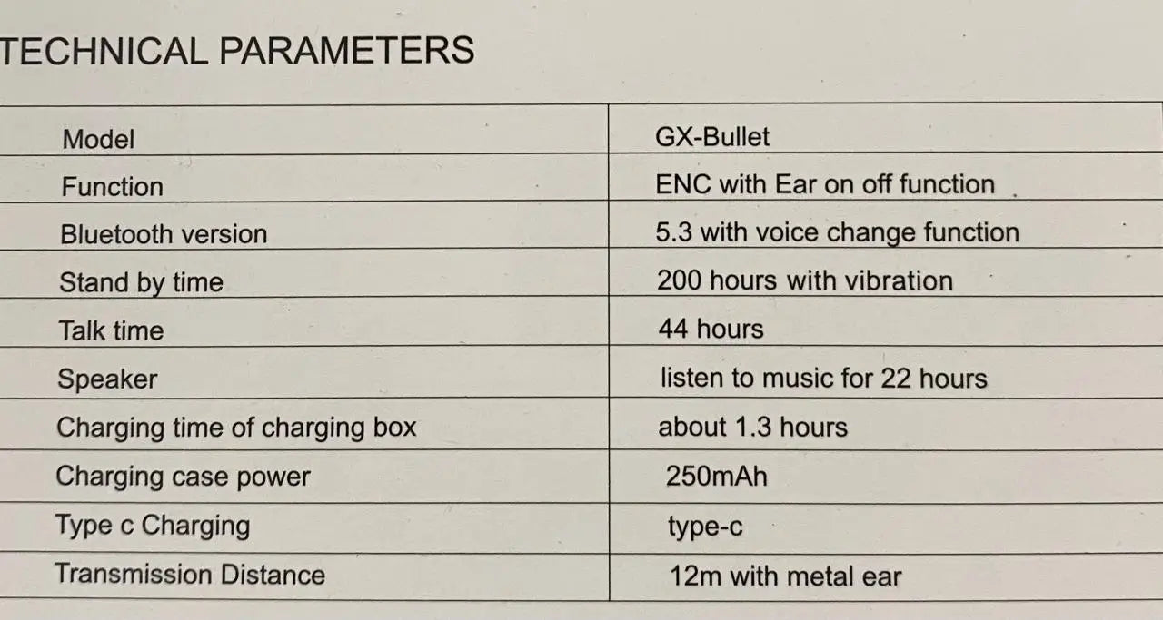 Gx-Bullet Premium neckband with voice changer & 44h