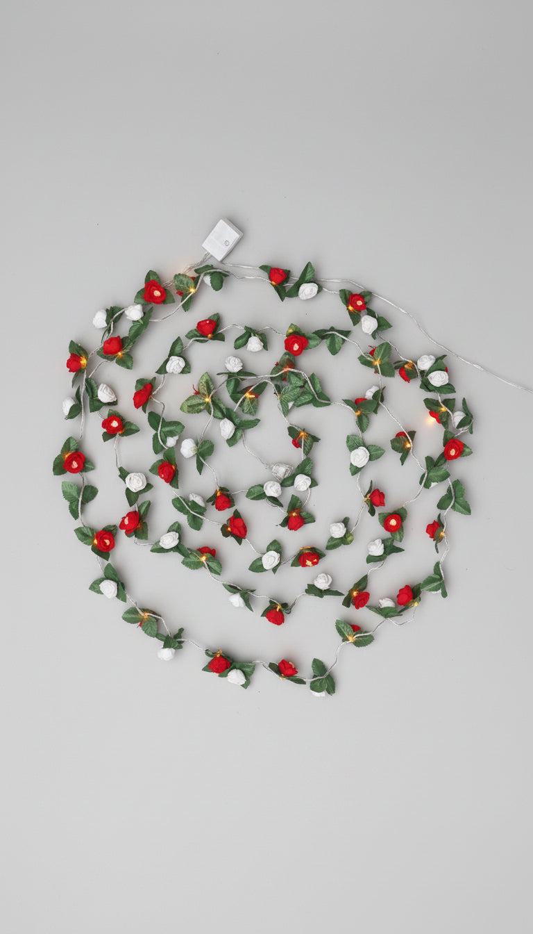 Rose Light With Green Leef