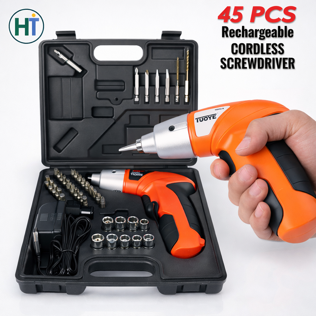 45 Pcs Cordless Screwdriver Set