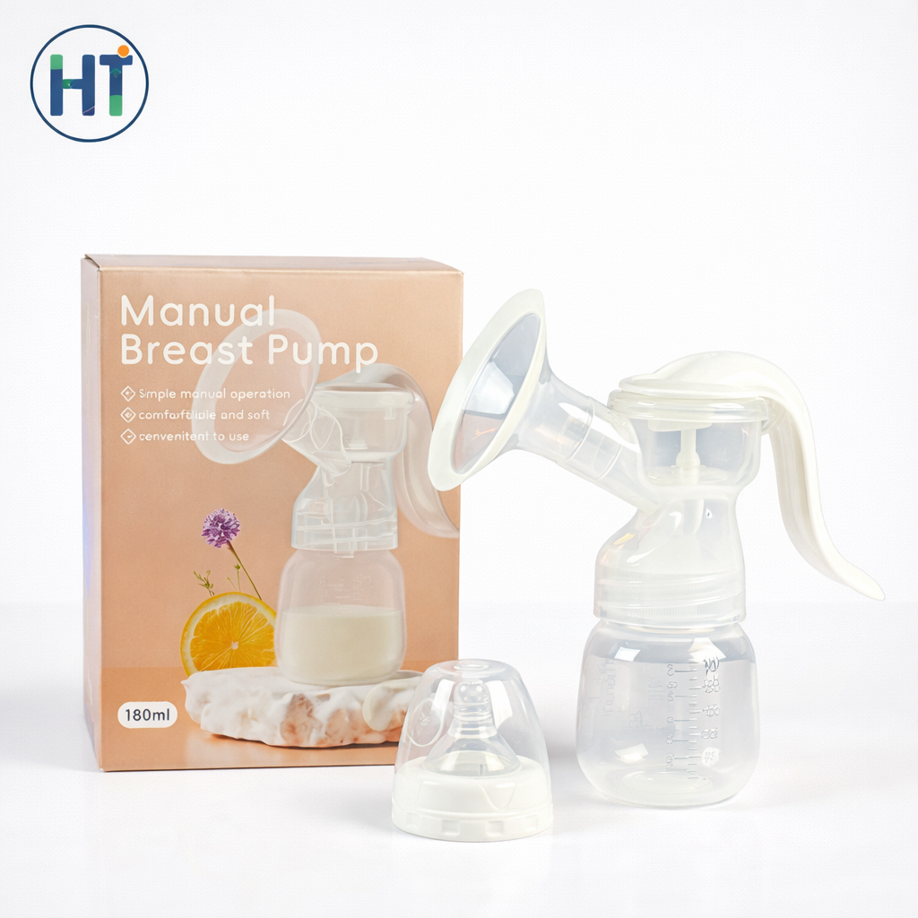 Manual Breast Pump 180ml – BPA Free Single-Handed Operation (Model M2-201)