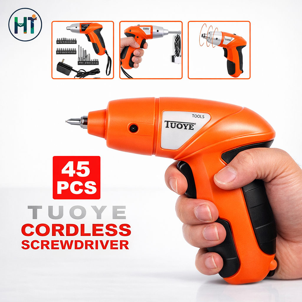 45 Pcs Cordless Screwdriver Set