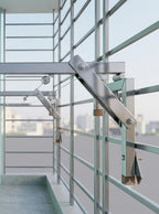 Stainless Steel Balcony Cloth Drying Stand with Wire
