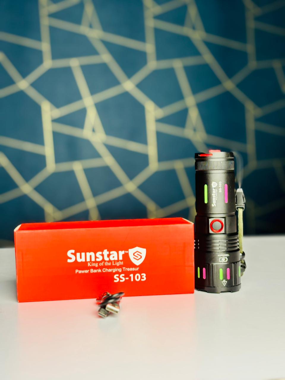 High Power Super Bright Flashlight 10000mah battery