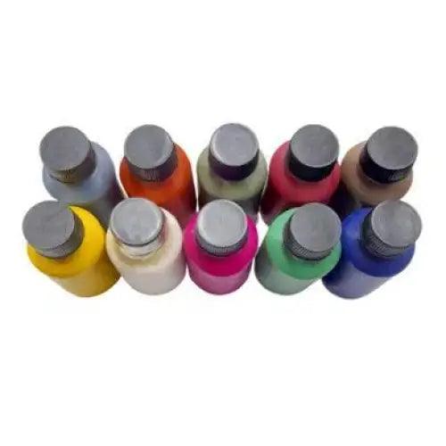 Acramin Ready Colours For Fabric Painting (10 Colour Set) - HT Bazar