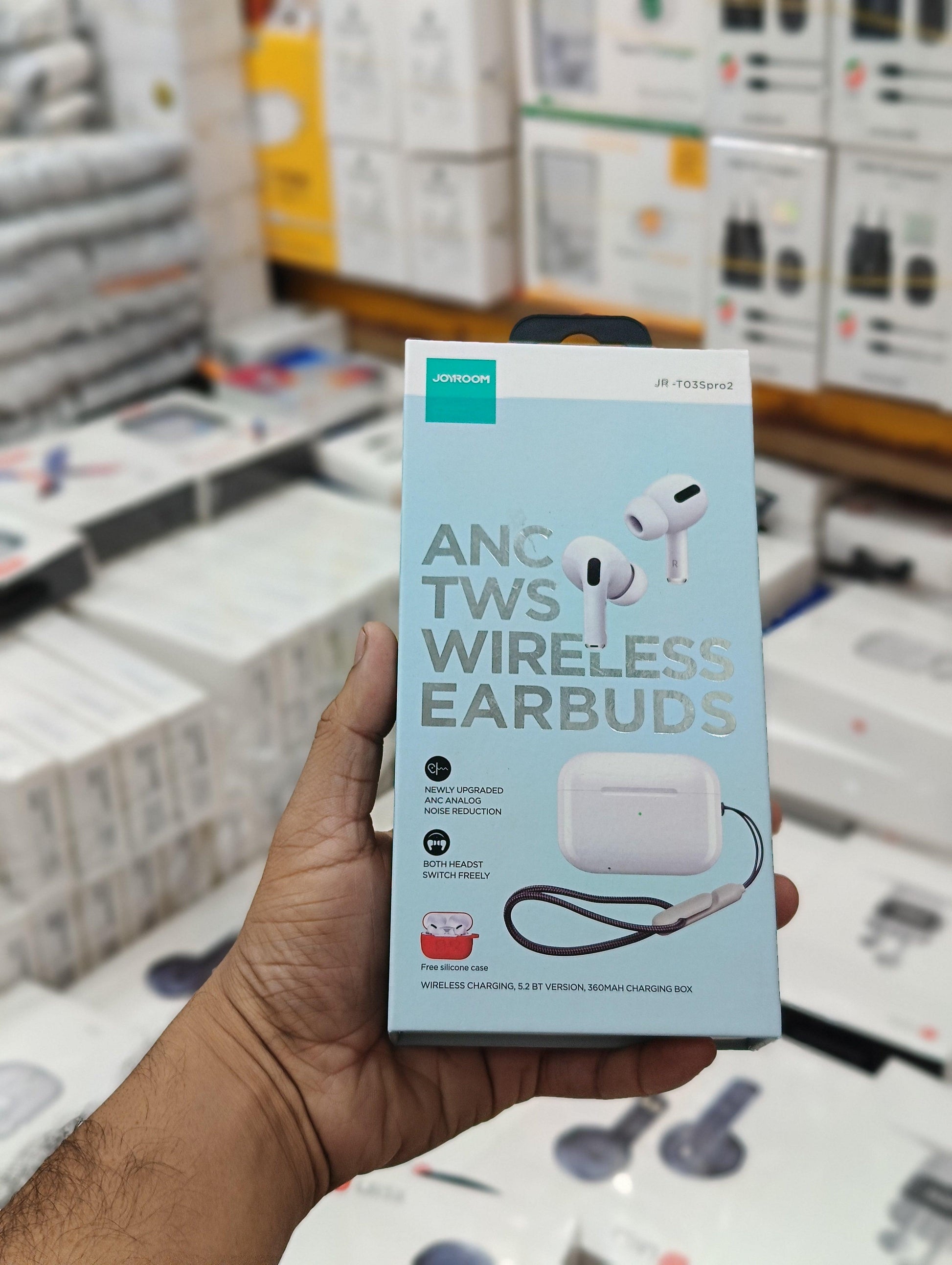 ANC Wireless JoyRoom JR-T03S Pro Earbuds - HT Bazar