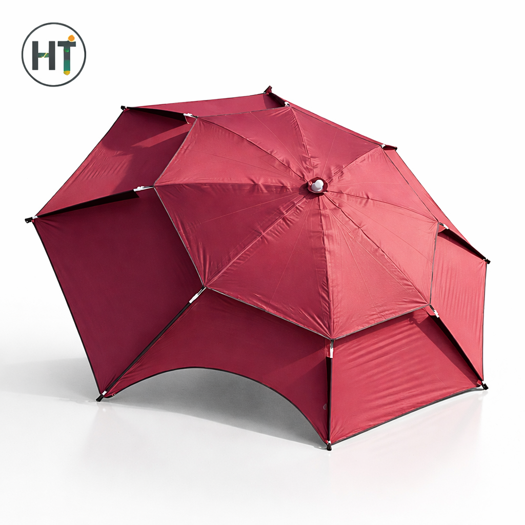 Fishing Umbrella Patio Umbrella with 360° Tilt – 2.0m / 6.6ft Sun Protection Garden Parasol Umbrella