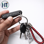 Key Ring with Phone Number
