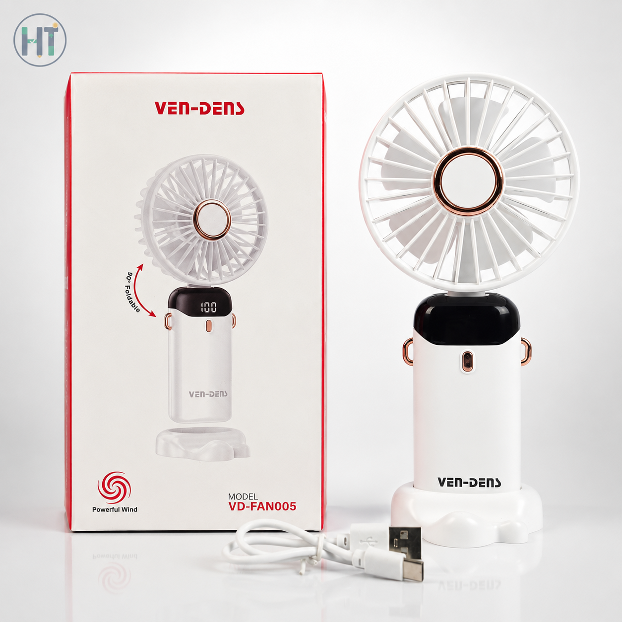VEN-DENS 90° Foldable Portable Fan – Model VD-FAN005