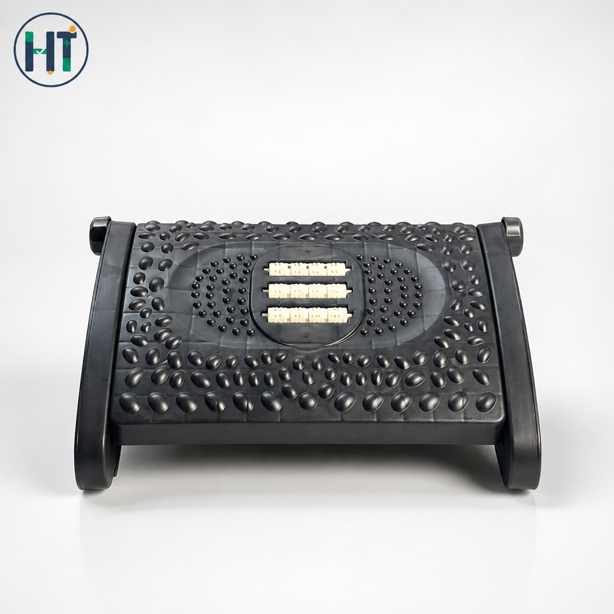 Under Desk Footrest – Adjustable Leg Support with Massage Texture (Office & Car Use)