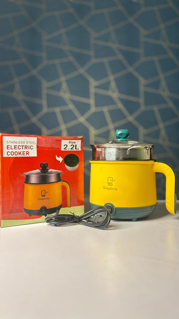 2.2L Stainless Steel Electric Cooker