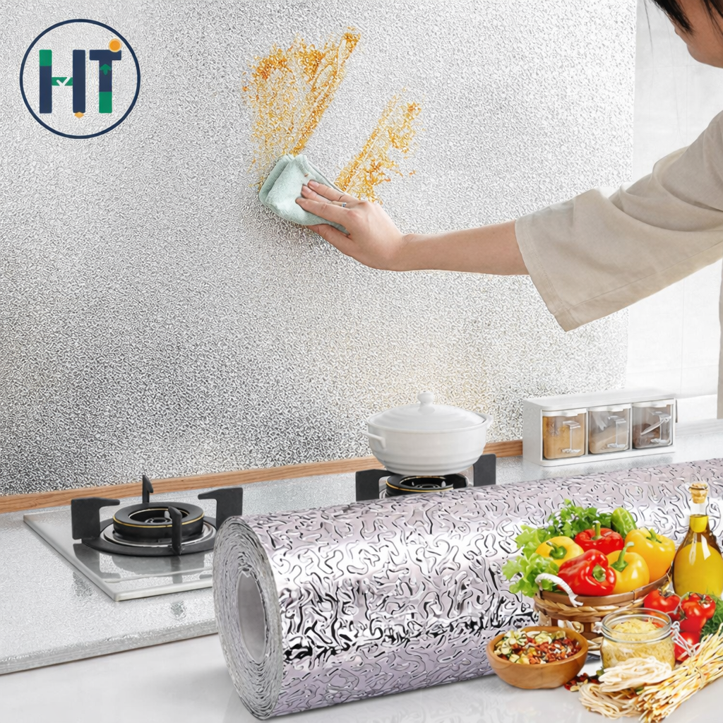 Oil-Proof Aluminum Foil Kitchen Sticker