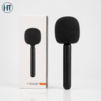 Lavalier Microphone Interview Handle – Wireless Handheld Adapter with Windshield