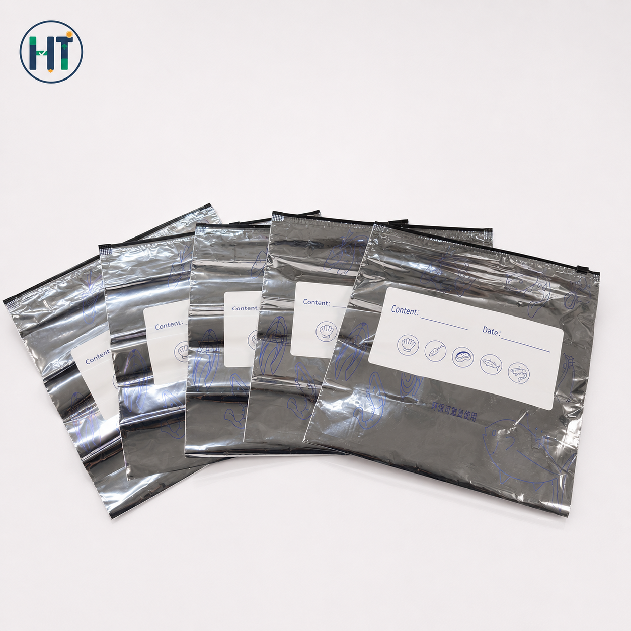 5Pcs Aluminum Foil Mylar Zip Lock Storage Bags – 9 Inch / 10 Inch