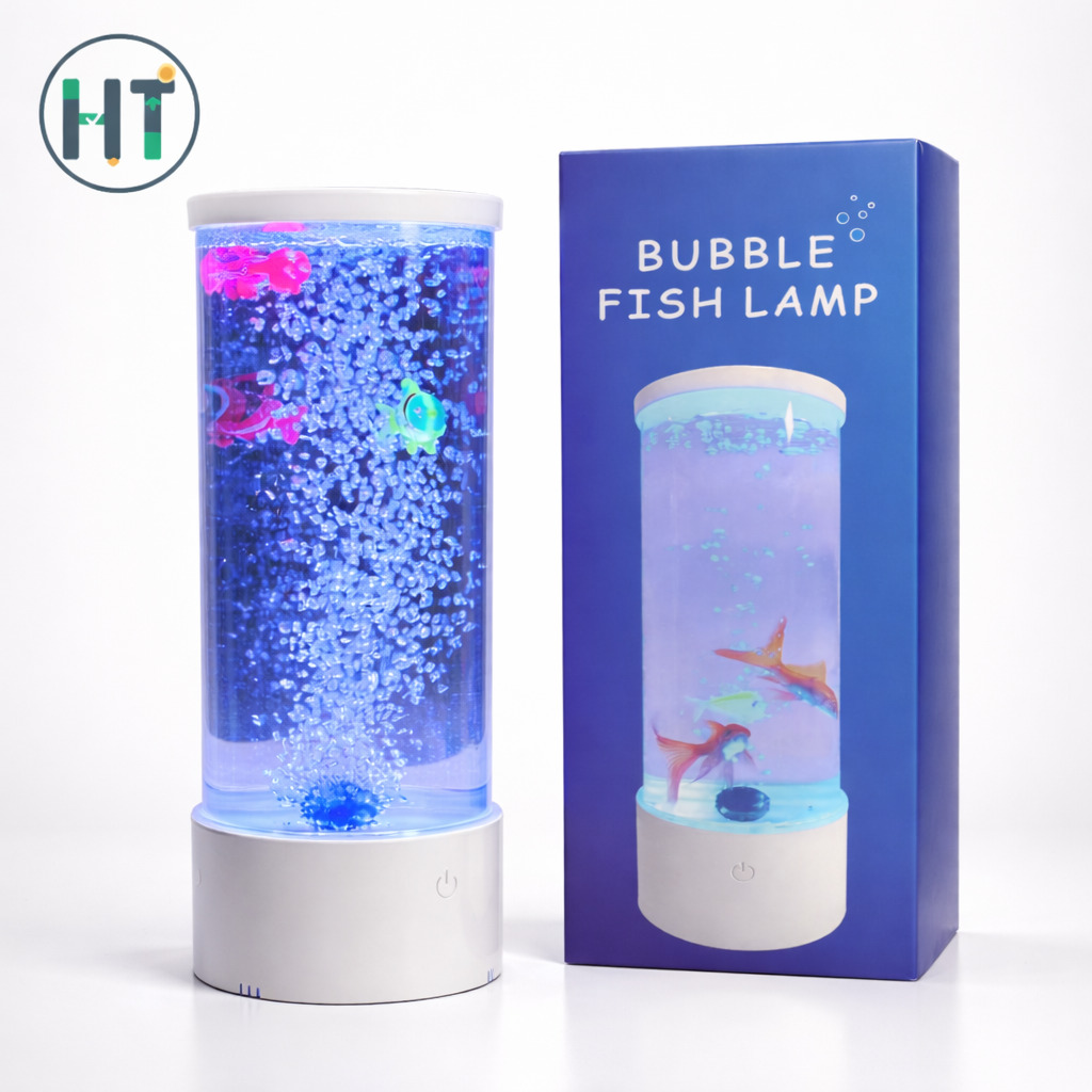 Bubble Fish Lamp – USB Color Changing LED Aquarium Light