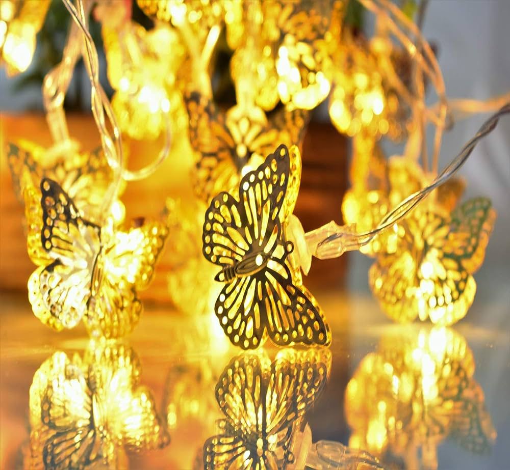 Multi Shaped Metal Body Decor Light( Golden)
