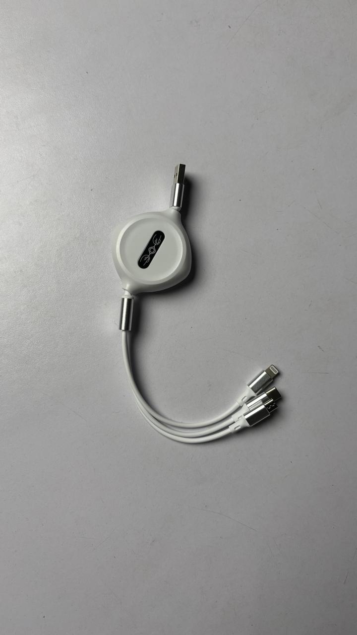 3-in-1 Retractable Charging Cable