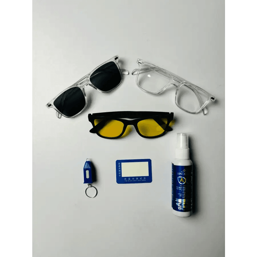 Complete Eyewear Care Package: Blue Cut Smart Sunglasses