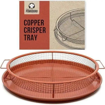 Copper Crisper Tray, Deluxe Air Fry In Your Oven, 2-Piece Set - HT Bazar