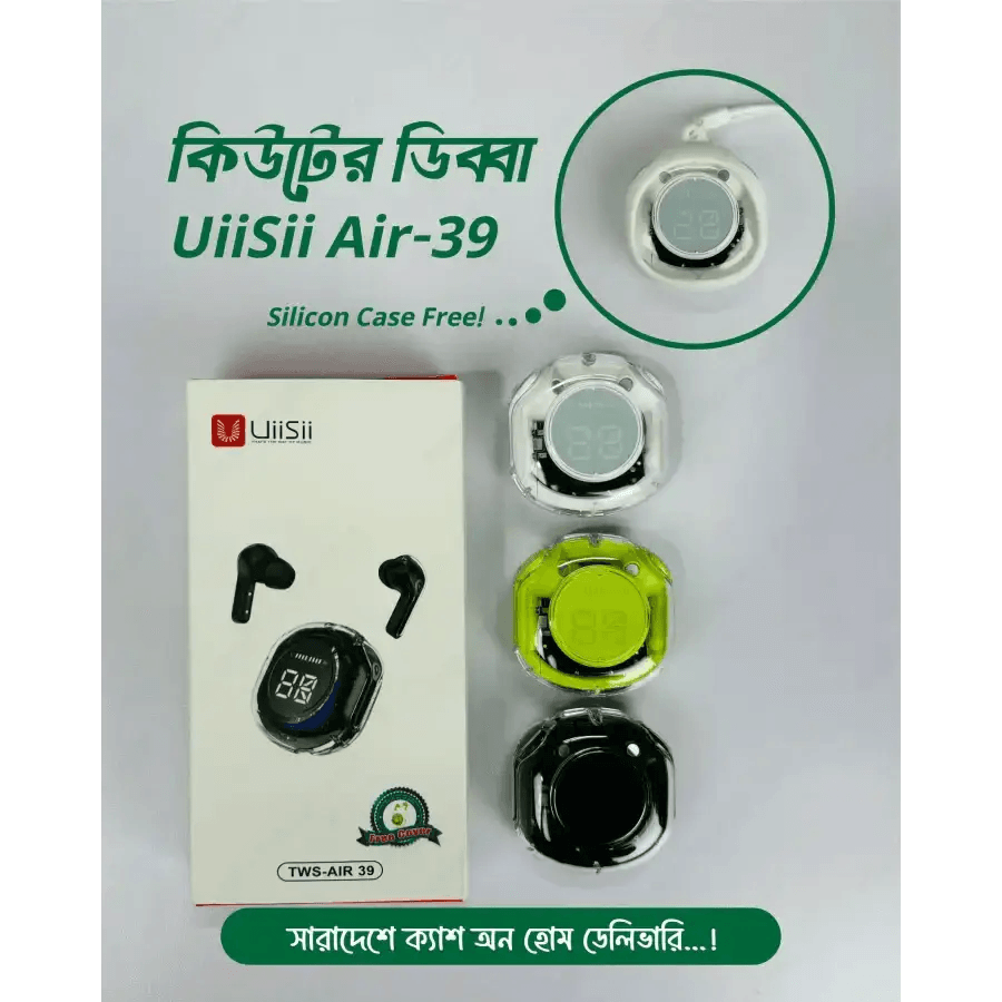 Crystal airbuds uiisii tws air-39 - HT Bazar