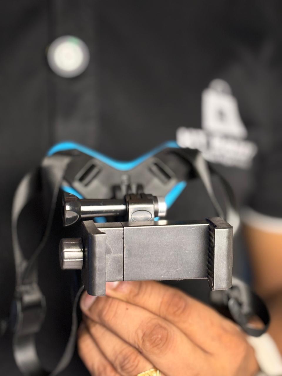 Helmet Chin Action Camera & Mobile Mount