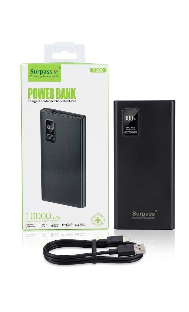 Surpass P200 10000mAh PD 22.5W Fast Charging Power Bank