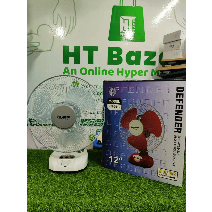 Deffender 12" Rechargeble Fan - HT Bazar