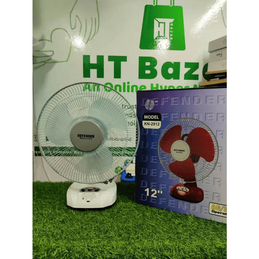 Deffender 12" Rechargeble Fan - HT Bazar