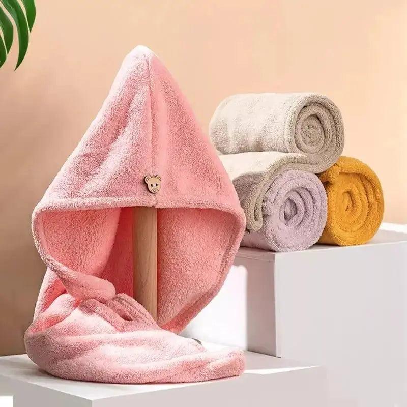 Dry hair cap towel - HT Bazar