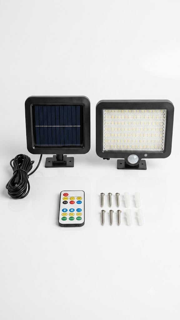 Split Solar Motion Sensor Wall Light with 5M Cable