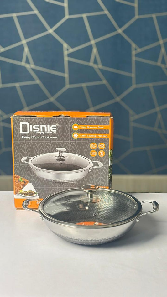 Disnie 30cm SUS 316 Honeycomb Korai With Lid