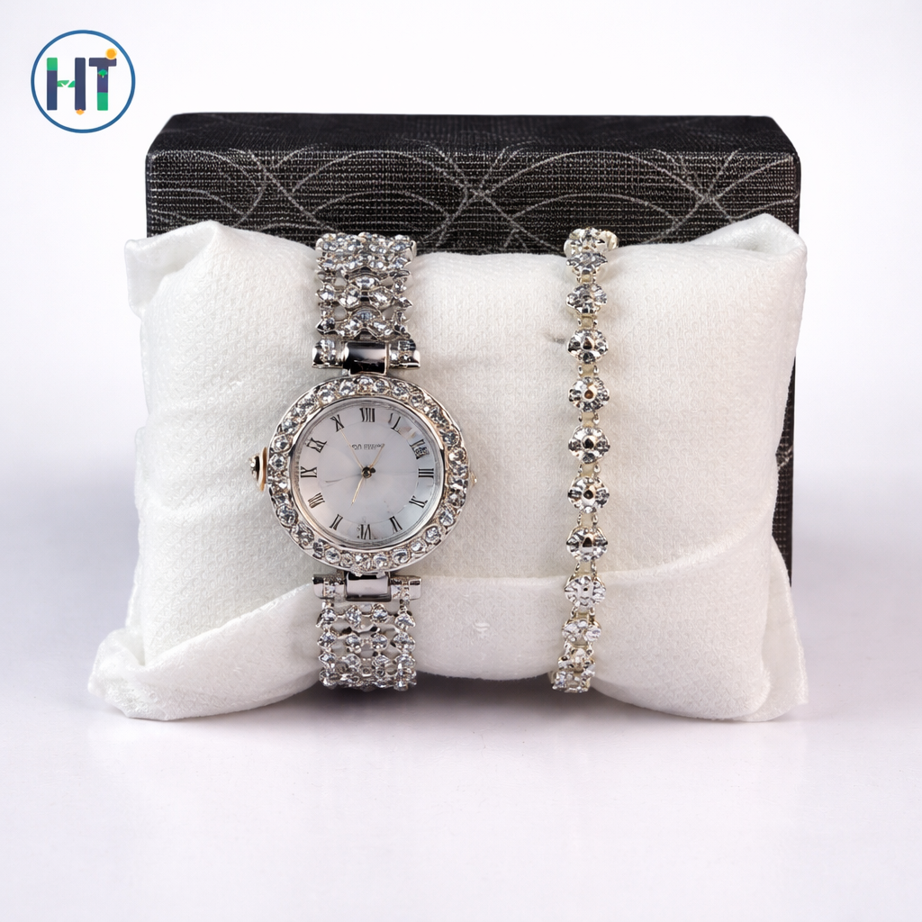 Elegant Luxury Full Diamond Quartz Watch