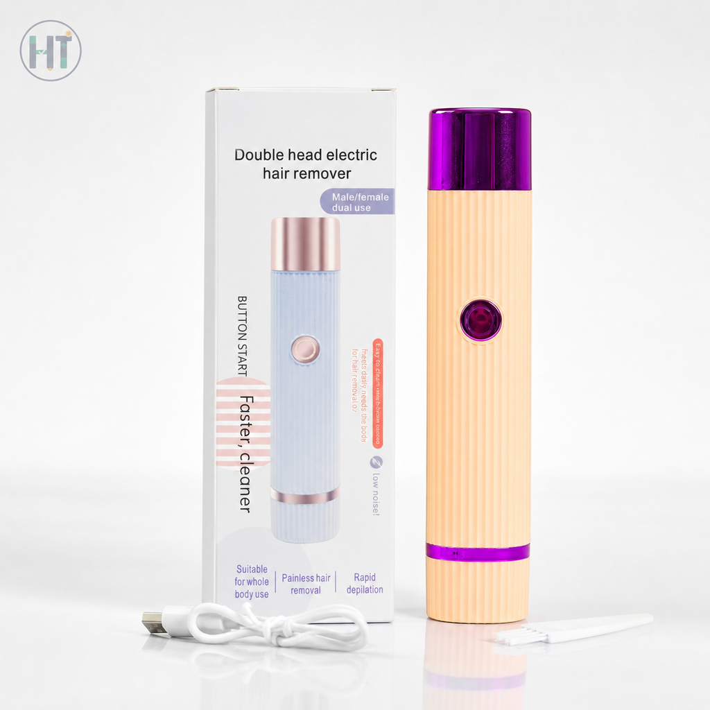 USB Rechargeable Double Head Hair Remover for Men & Women