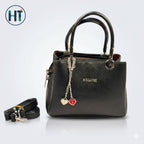 MEILANZI Luxury Pebbled Leather Handbag with Elegant Heart Pendant – Perfect Premium Gift for Women