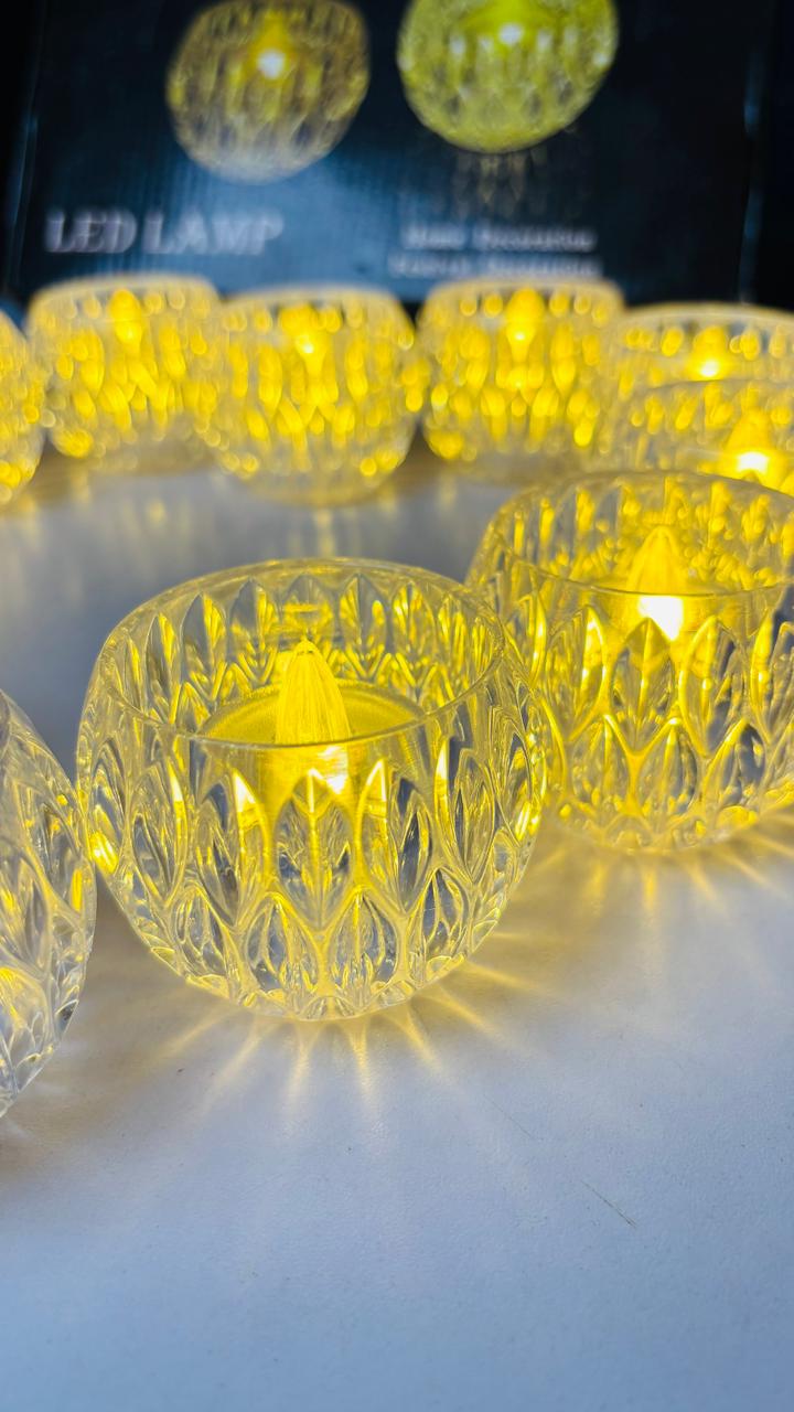 Round LED Crystal Candle Light 120Tk/Pcs