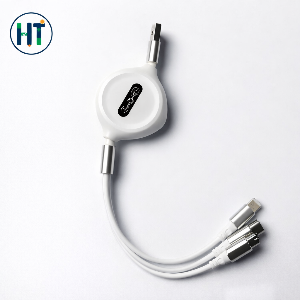 3-in-1 Retractable Charging Cable