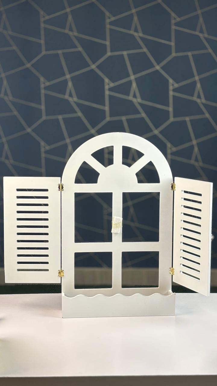Mediterranean Style Window Wall Rack