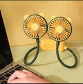 DianDi Neckband USB Fan – Dual Head Portable Cooling Fan DD5583