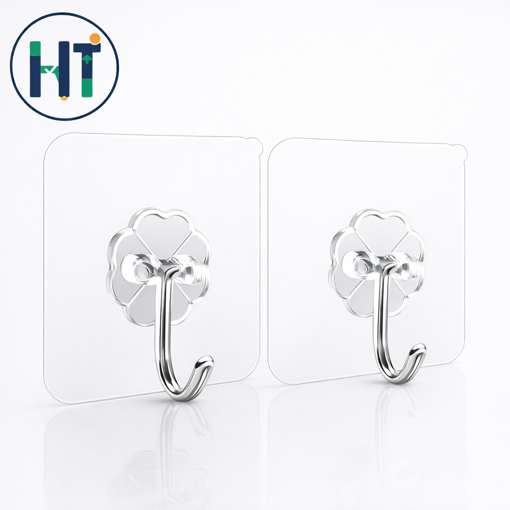 Transparent Hook Adhesive Bathroom Kitchen Wall Stickers