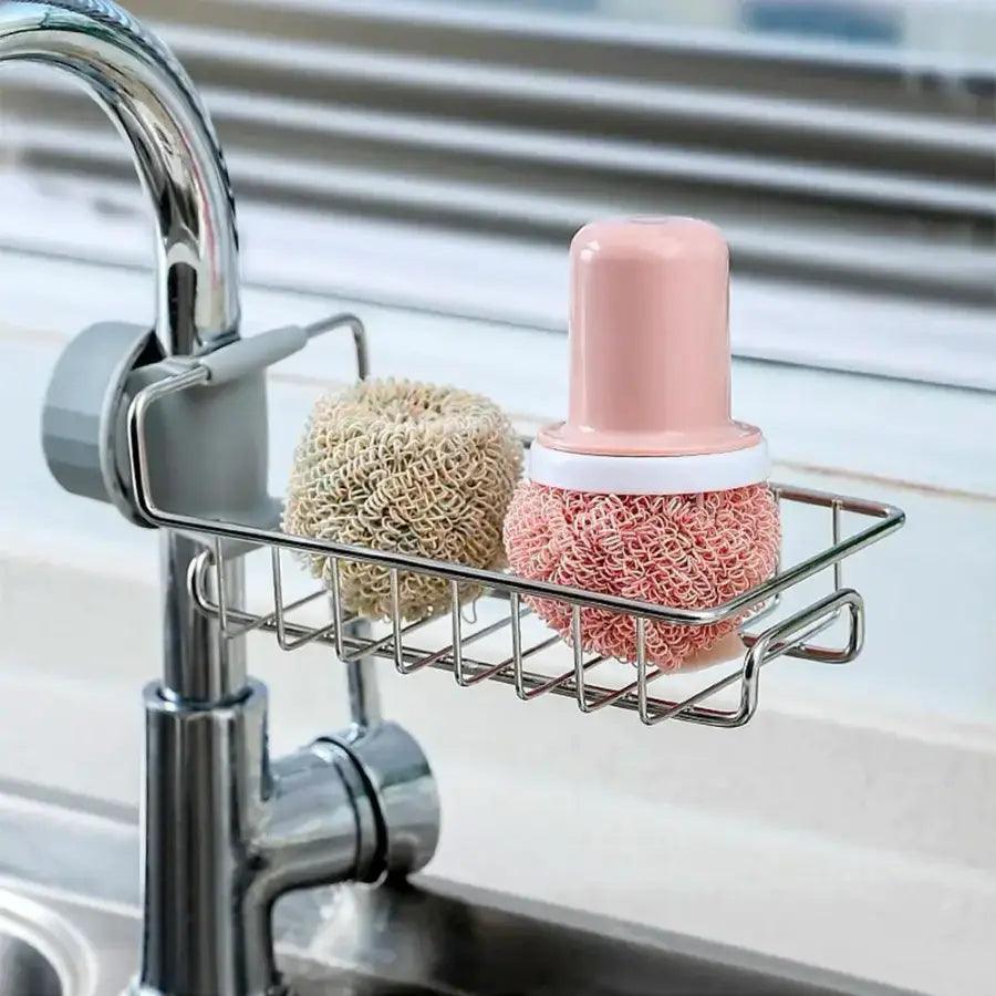 Faucet Sink Rack Double layer faucet rack-ডাবল লেয়ার ফসেট রেক - HT Bazar