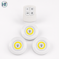 Wireless LED Puck Light Set with Remote Control – 3 Pack Touch & Timer Lights