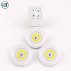 Wireless LED Puck Light Set with Remote Control – 3 Pack Touch & Timer Lights