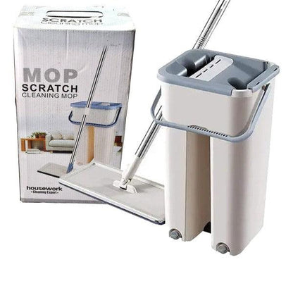 Floor Cleaning Flat Mop With 2 Mop Padding - HT Bazar