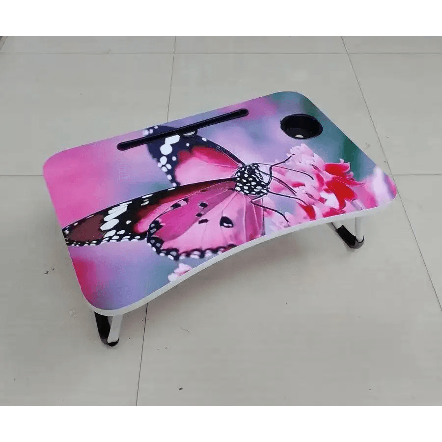 Folding table pink butterfly - HT Bazar